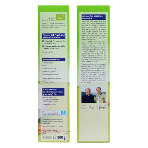 Bột ăn dặm HiPP nhũ nhi cho bé 4M+ 200g