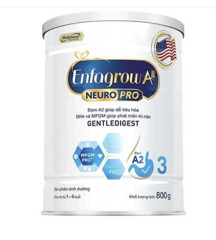 Sữa Enfagrow A2 NeuroPro số 3 800g (1 - 6 tuổi)