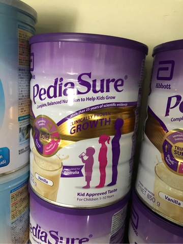 Sữa Abbott Pediasure 850g Úc hương vani (1-10 tuổi)