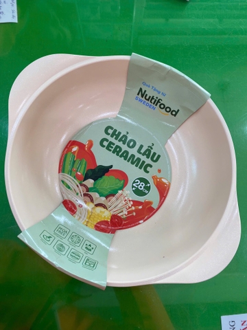 CHẢO LẨU CERAMIC 28CM – Quà tặng xịn xò từ Nutifood Sweden