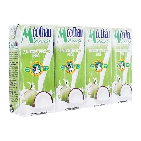 Sữa tươi tiệt trùng Mộc Châu hương dừa 180ml