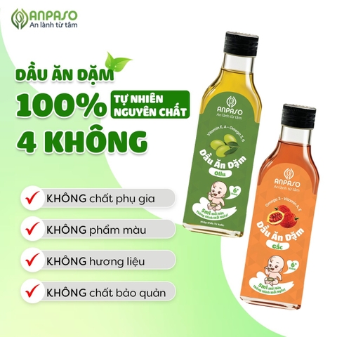 Dầu ăn dặm gấc Anpaso 100ml
