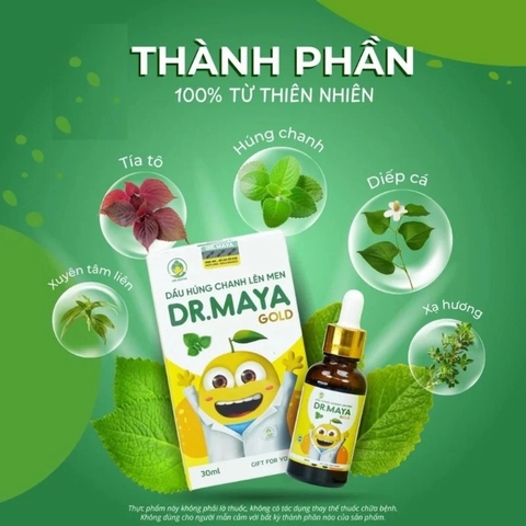 Dầu húng chanh lên men Dr.Maya 30ml