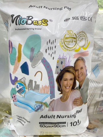 10 miếng lót vệ sinh Miobuss size to ( gói 10 miếng 60x90 cm )