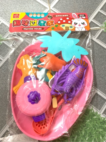 BỘ ĐỒ CHƠI NẤU ĂN MÔ PHỎNG THỰC PHẨM MINI – CHO BÉ TẬP LÀM ĐẦU BẾP