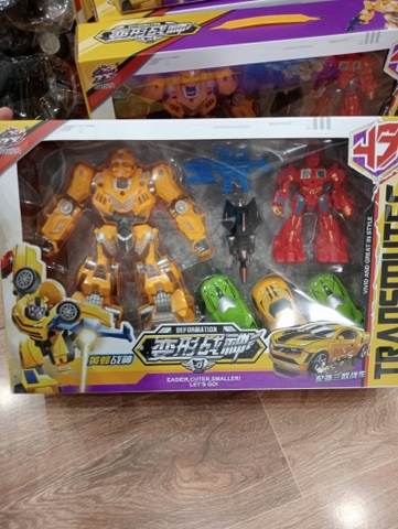 Đồ Chơi Robot Biến Hình Ô Tô Transformer – Bộ 5 Chiếc Siêu Ngầu Cho Bé