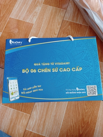 BỘ 6 CHÉN SỨ CAO CẤP – QUÀ TẶNG TINH TẾ TỪ VITADAIRY
