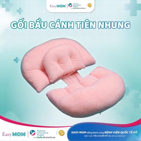 Gối bầu cánh tiên Easy MOM nhung