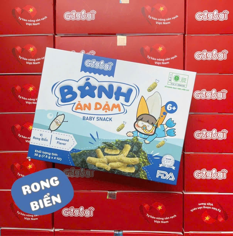 Bánh ăn dặm Gugugi vị rong biển