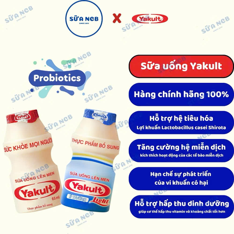 Sữa uống lên men Yakult (lốc 5 hộp 65ml)