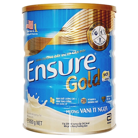 Ensuregold ít ngọt 850g