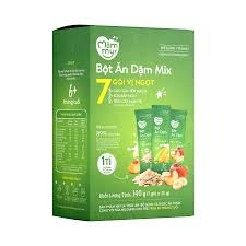 Bột ăn dặm Mămmy Mix 7 gói vị ngọt (3 gạo sữa; 2 sữa bắp non; 2 trái cây)