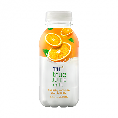 Nước uống sữa trái cây TH True vị cam 300ml
