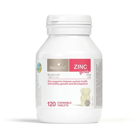 Viên sữa ngậm Bổ sung Kẽm cho bé Bio Island ZinC (120 viên)