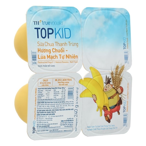 Sữa chua TH topkid vị chuối- lúa mạch