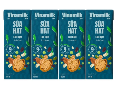 Sữa hạt cao đạm ít đường Vinamilk 180ml