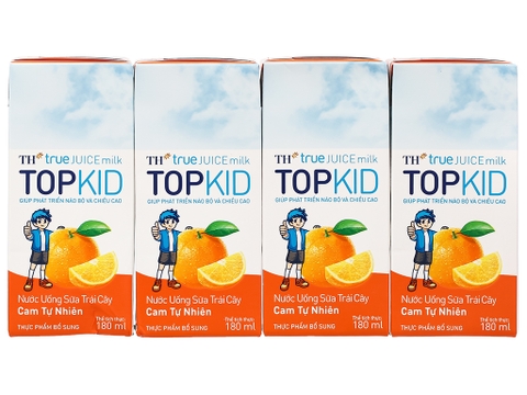 Sữa trái cây TH cam có thạch 180ml