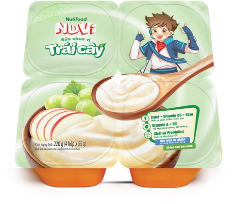 Sữa chua nuvi vị trái cây
