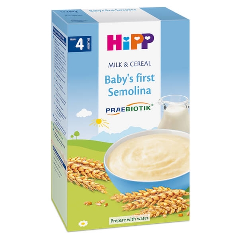 Bột ăn dặm HiPP táo chuối lê mơ cho bé từ 6 tháng tuổi 250g