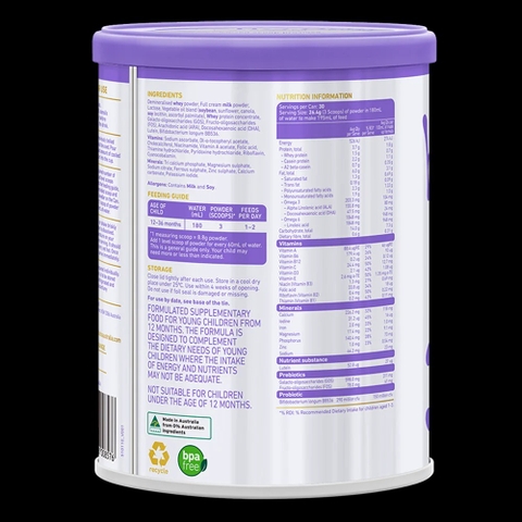 Sữa bột Bubs A2 800g