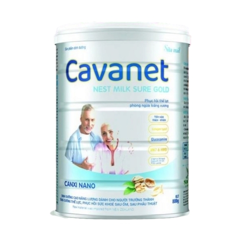 Sữa Cavanet Nest Milk - Sure Gold cho người trung tuổi (800g)