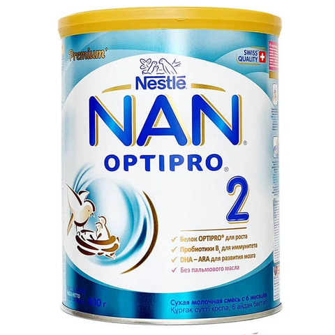 Sữa Nan Nga số 2 (6-12 tháng) dạng lon 800gr