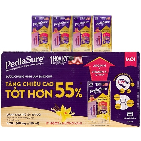 Sữa Pediasure hộp pha sẵn 110ml cho trẻ 1-10 tuổi