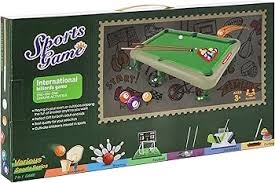 BÀN BI-A 4059 (BÀN BI-A MINI CHO BÉ MÃ 4059 – ĐỒ CHƠI MÔ PHỎNG BILLIARDS CHÂN THẬT)