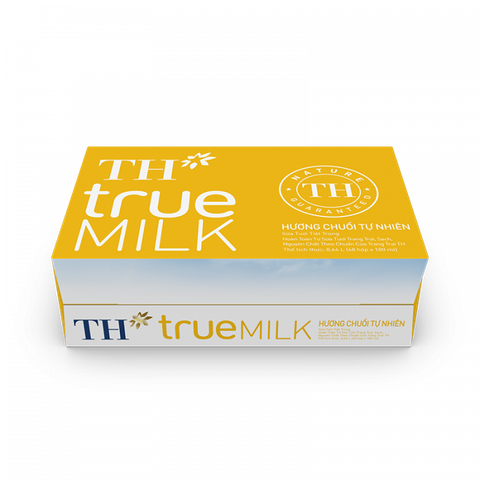 Thùng Sữa Tươi Tiệt Trùng Hương Chuối TH true MILK 180 ml