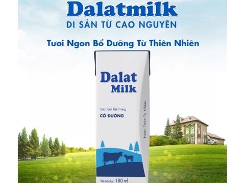 Dalatmilk có đường 180ml