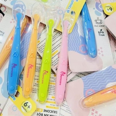 Thìa Silicon Kichi Ăn Dặm Dành Cho Bé Từ 6 Tháng Tuổi