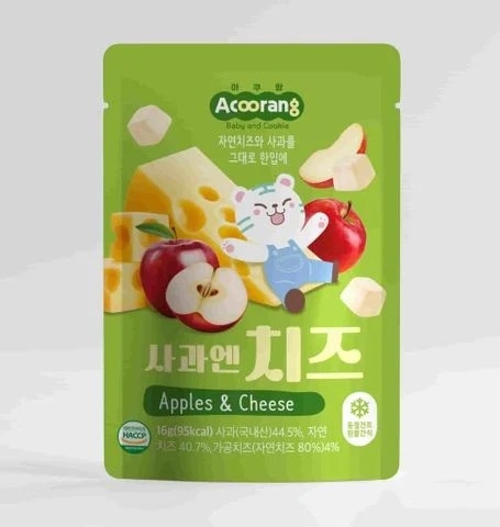 Phomai sấy lạnh Acoorang vị táo 16g (>7 tháng) - Acoorang