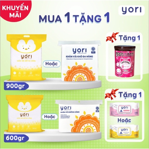 Khăn vải khô Yori vàng 900gr