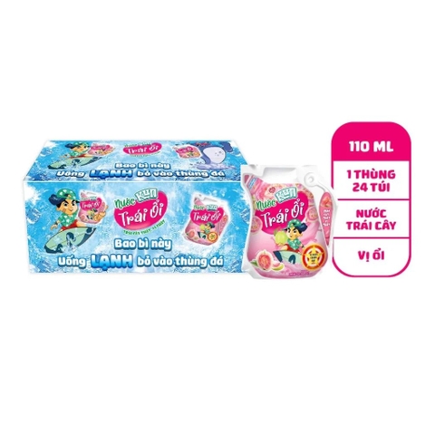 Sữa Kun ổi túi 110ml x 24