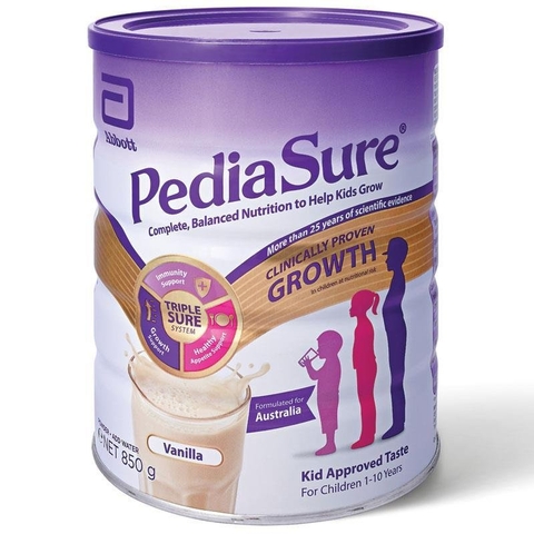 Sữa Abbott Pediasure 850g Úc hương vani (1-10 tuổi)