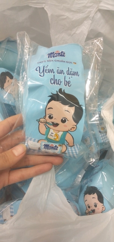 Yếm máng ăn dặm Monte (2 vỉ monte)