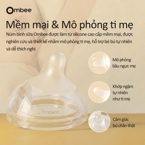 Bình sữa Ombee PPSU Anti-colic phiên bản Basic