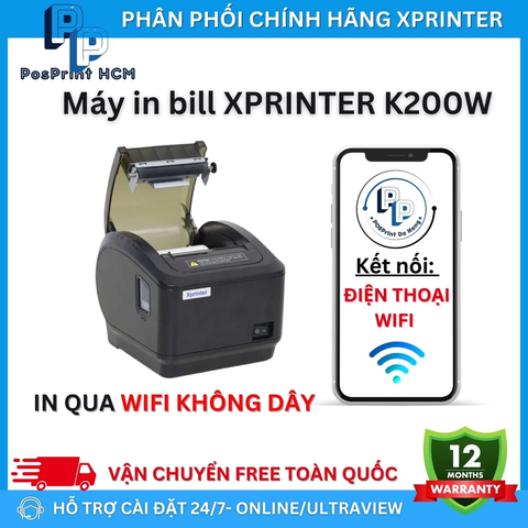 Máy in tem nhãn Xprinter 365B USB+LAN khổ A7, 2 tem