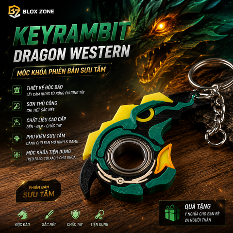 🔥 Keyrambit Dragon West Blox Zone – Dao Karambit Hiệu Ứng Rồng