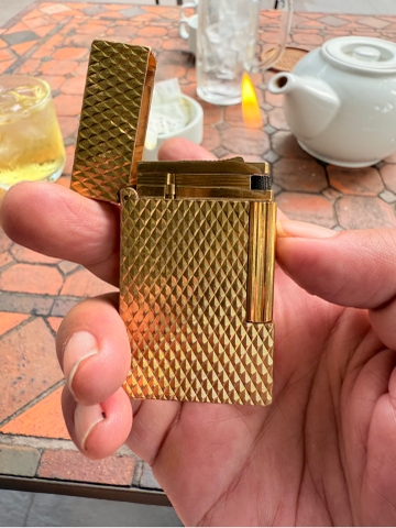 St dupont l2 phom cao bọc vàng vân đẹp