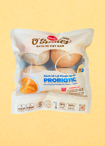 Bánh mì lợi khuẩn đa hạt PRO O'Smiles 200g (50g x 4 ổ)