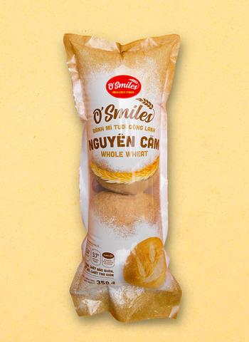 Bánh Mì Tươi Nguyên Cám O'Smiles 350g (70g x 5 ổ)