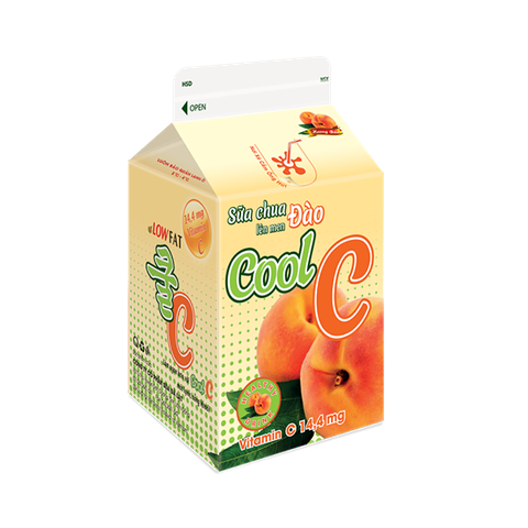 THỨC UỐNG SỮA CHUA ĐÀO COOL C 180ML