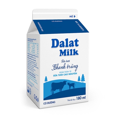 SỮA TƯƠI THANH TRÙNG DLM CÓ ĐƯỜNG 180 ML