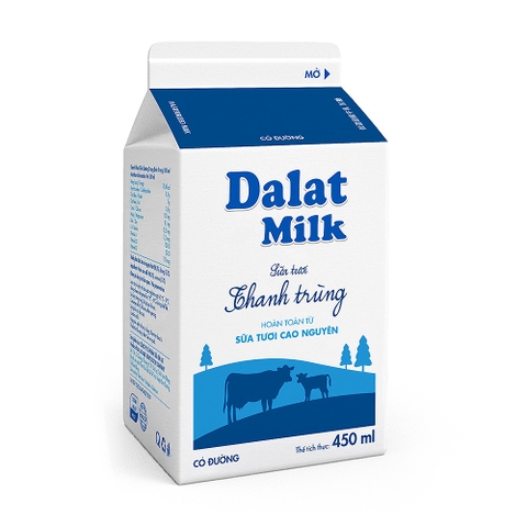 SỮA TƯƠI THANH TRÙNG DLM CÓ ĐƯỜNG 450 ML