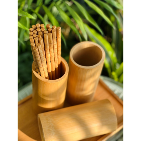 Ống Đựng Đũa Thìa Muỗng Bằng Tre Tự Nhiên
