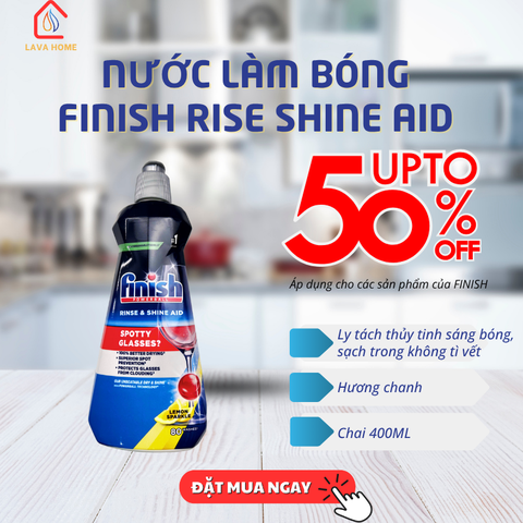Nước làm bóng Finish 400ml (LEMON)