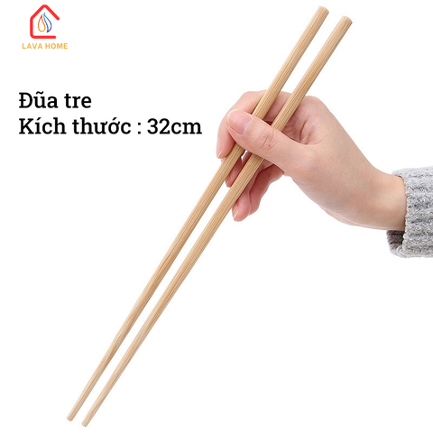 Đũa Tre Xào Nấu Cao Cấp Thánh Gióng 32cm