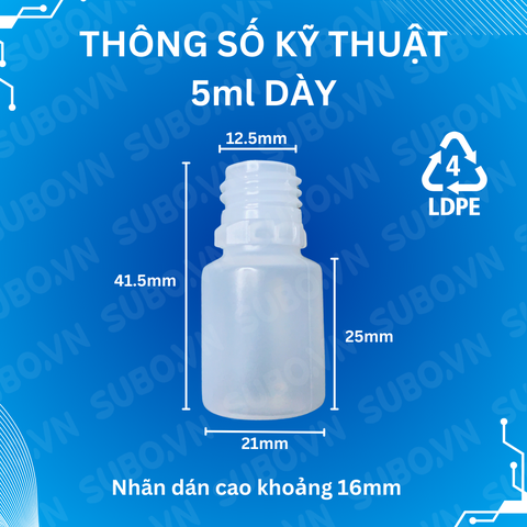 Ống Hút Mụn 5ml Hút Mạnh Nhựa LDPE