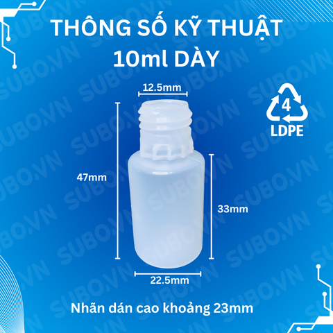 Ống Hút Mụn 10ml Dày Hút Mạnh Nhựa LDPE